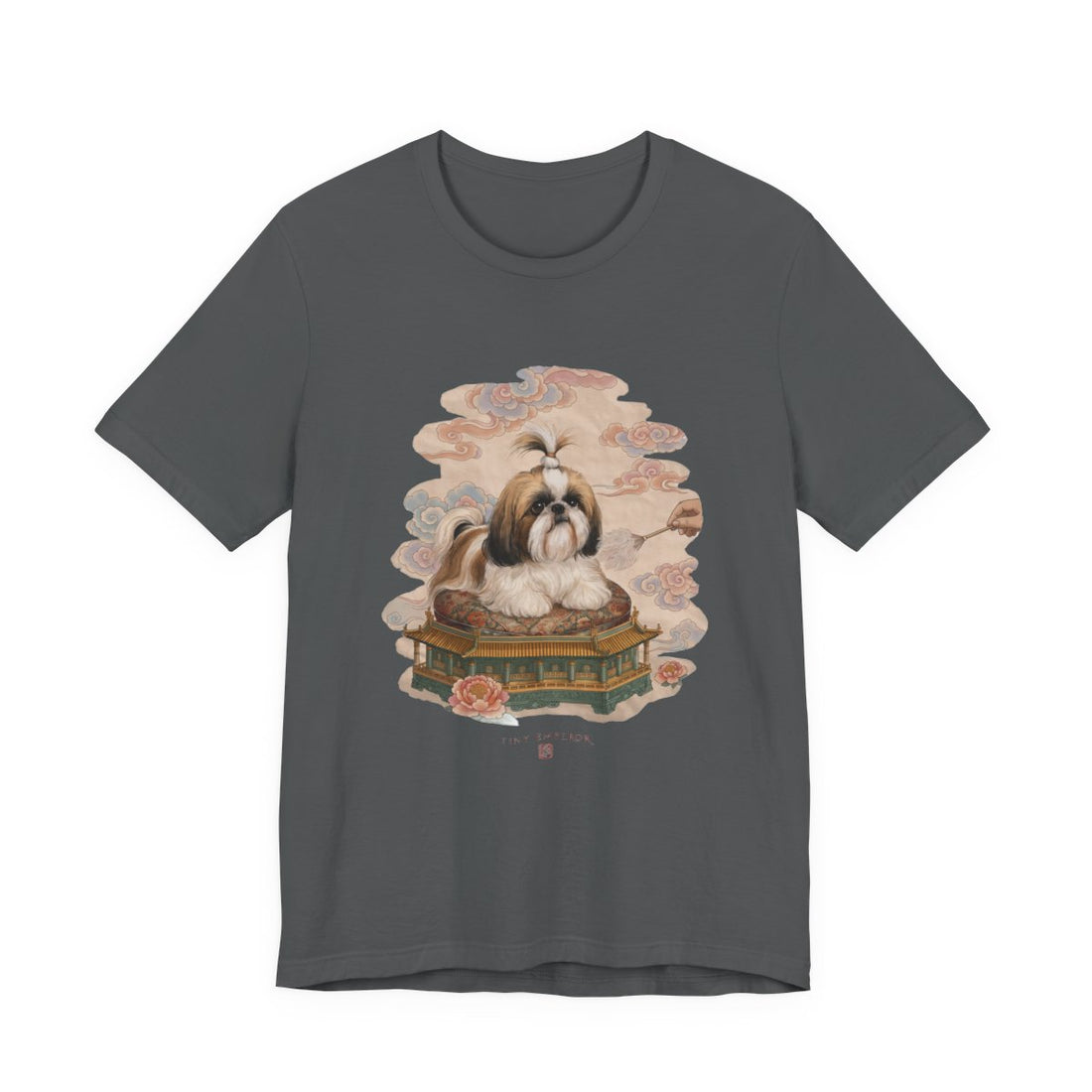Asphalt — Front | Shih Tzu 'Tiny Emperor' Tee