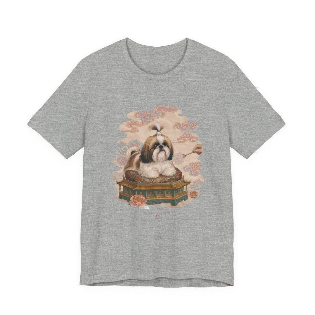 Athletic Heather — Front | Shih Tzu 'Tiny Emperor' Tee