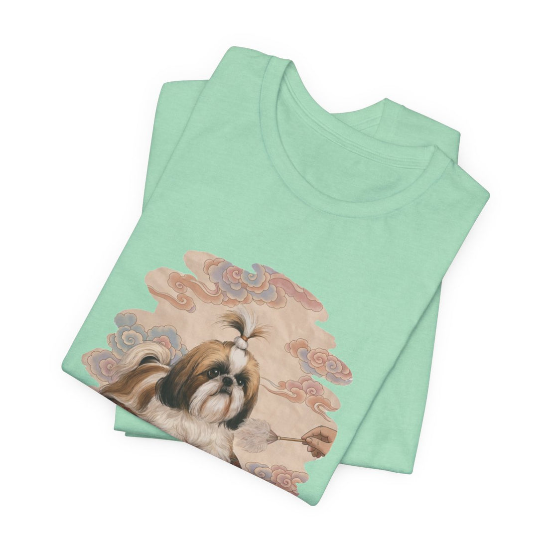Heather Mint — Folded | Shih Tzu 'Tiny Emperor' Tee