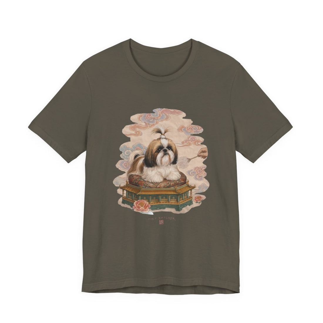 Army — Front | Shih Tzu 'Tiny Emperor' Tee