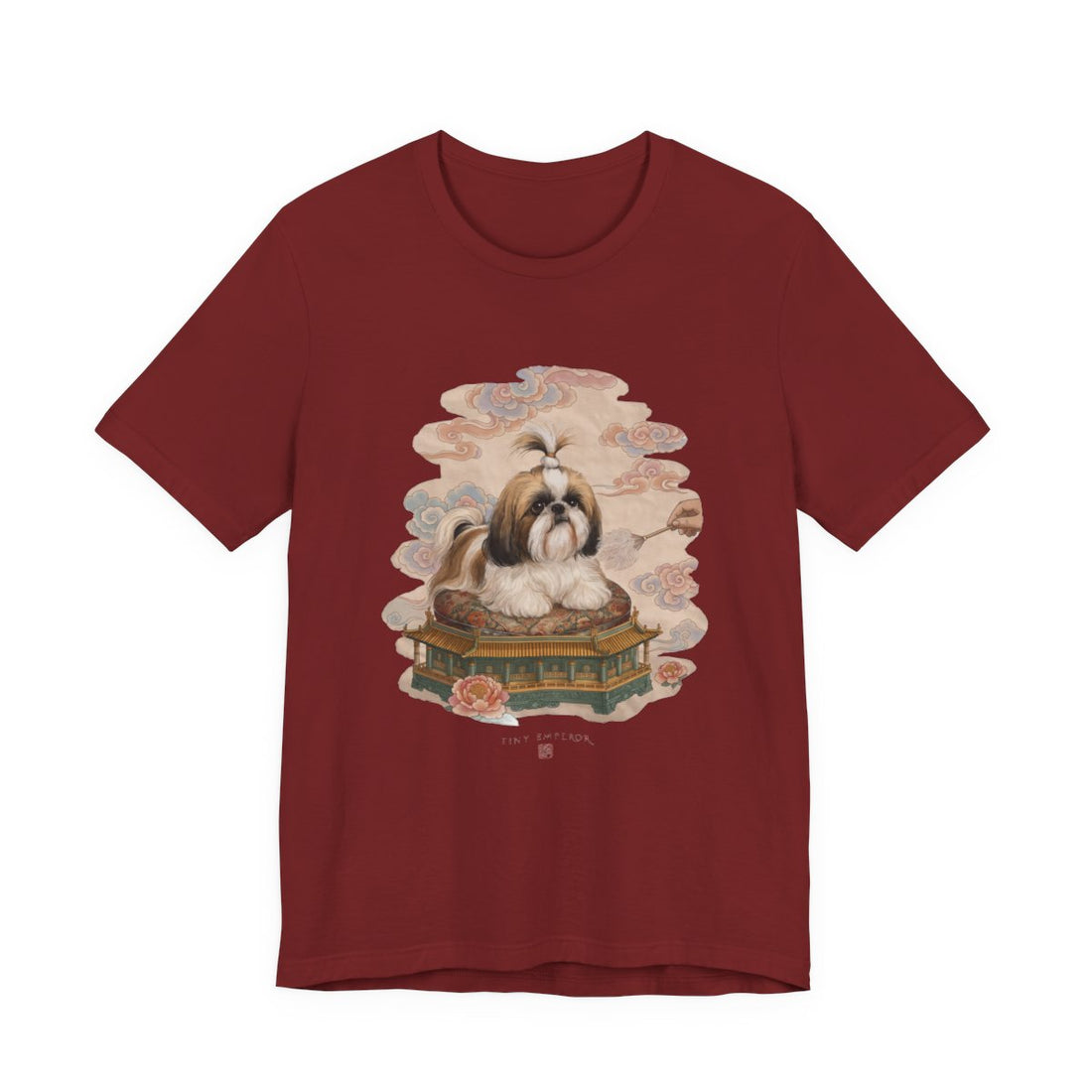 Cardinal — Front | Shih Tzu 'Tiny Emperor' Tee