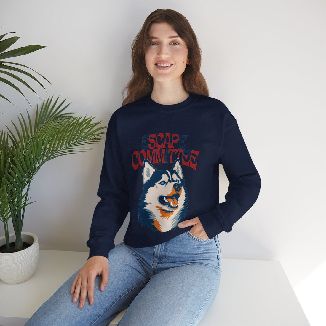 Navy — Lifestyle | Siberian Husky Escape Committee Crewneck