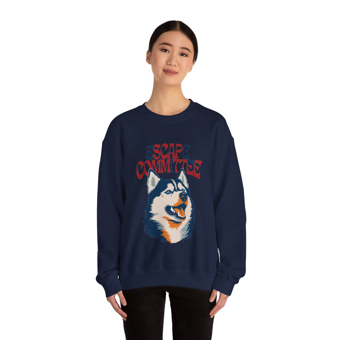 Navy — Lifestyle | Siberian Husky Escape Committee Crewneck