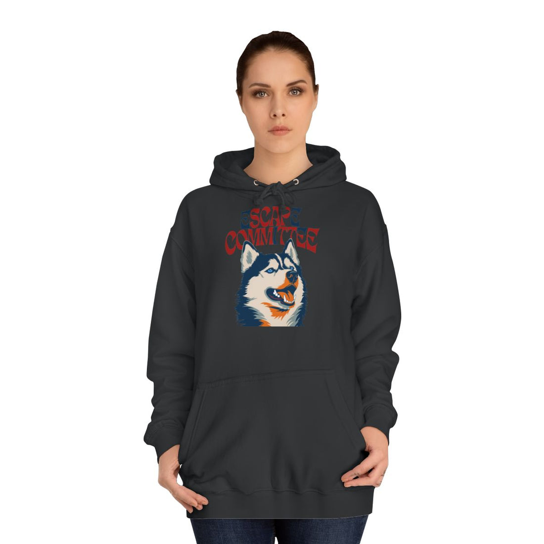 Jet Black — Lifestyle | Siberian Husky Escape Committee Hoodie