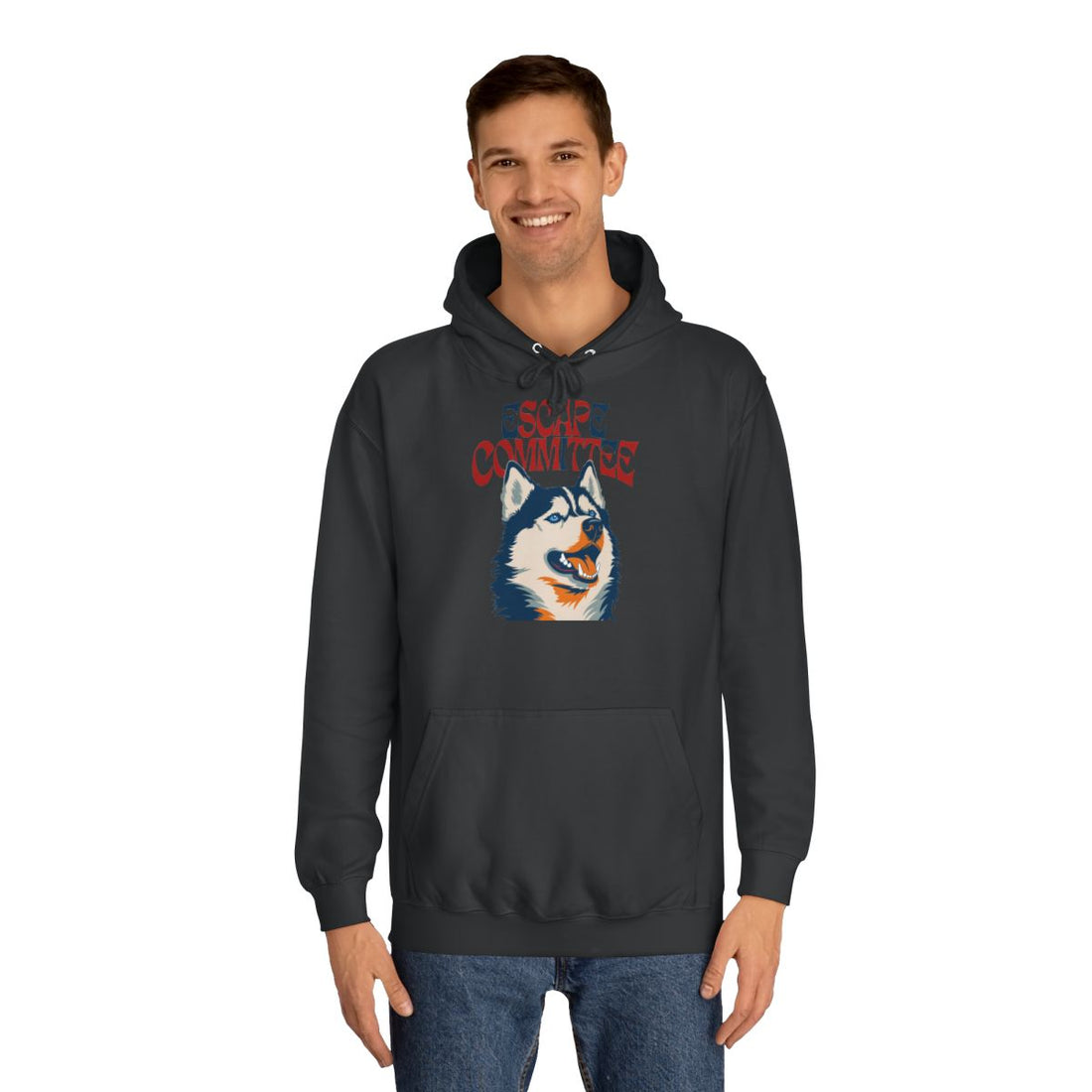 Jet Black — Lifestyle | Siberian Husky Escape Committee Hoodie