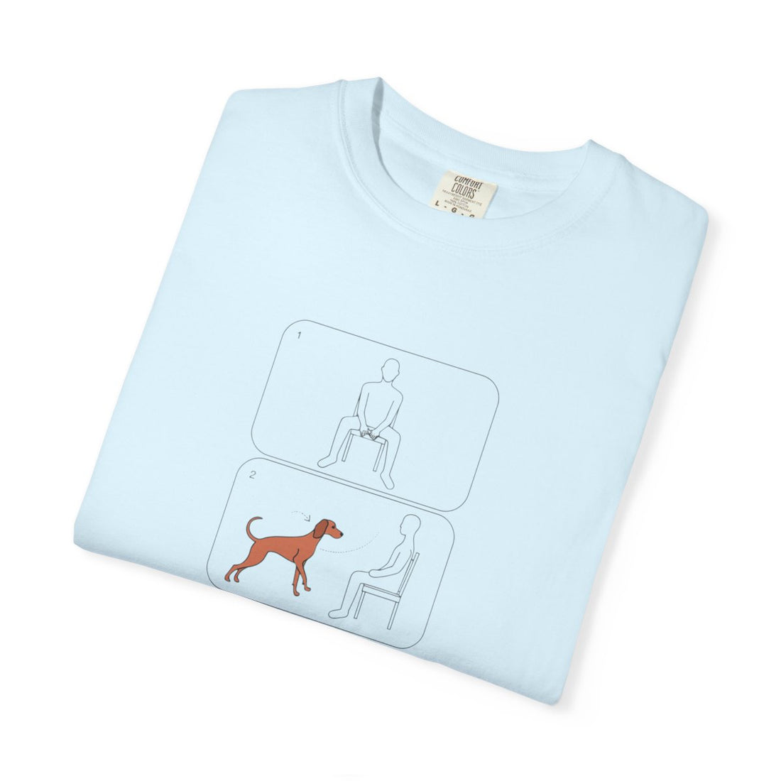 Chambray — Folded | Vizsla 'Attachment Issues' Garment-Dyed Tee