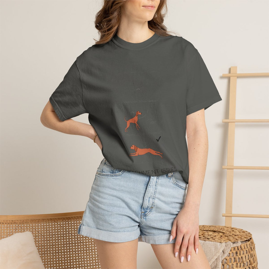 Pepper — Lifestyle | Vizsla 'Attachment Issues' Garment-Dyed Tee