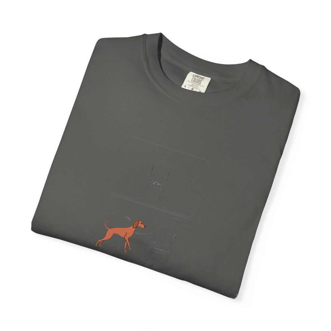 Pepper — Folded | Vizsla 'Attachment Issues' Garment-Dyed Tee