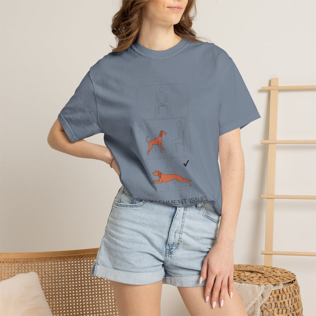 Blue Jean — Lifestyle | Vizsla 'Attachment Issues' Garment-Dyed Tee
