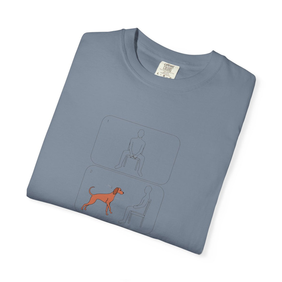 Blue Jean — Folded | Vizsla 'Attachment Issues' Garment-Dyed Tee