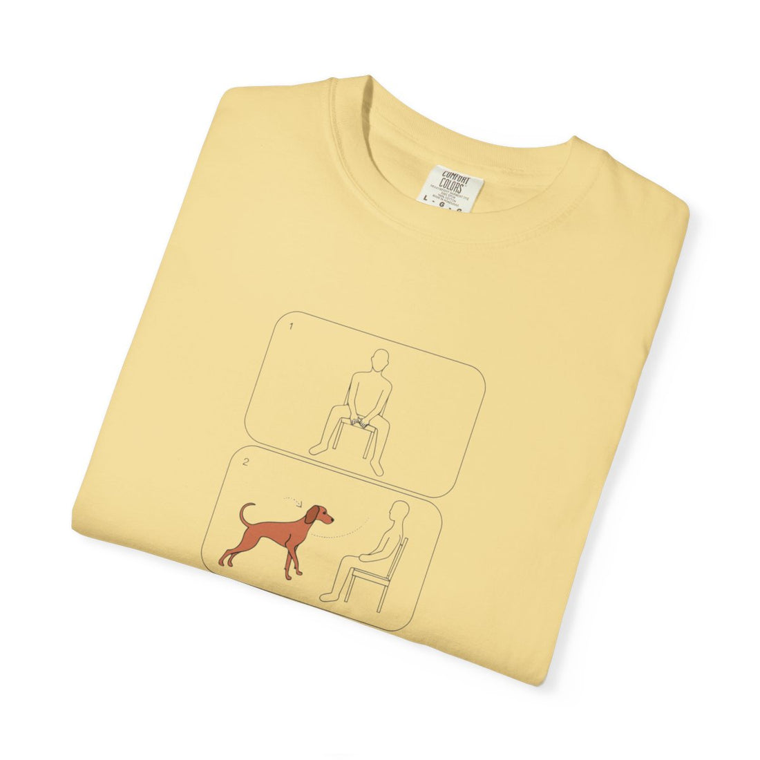 Butter — Folded | Vizsla 'Attachment Issues' Garment-Dyed Tee