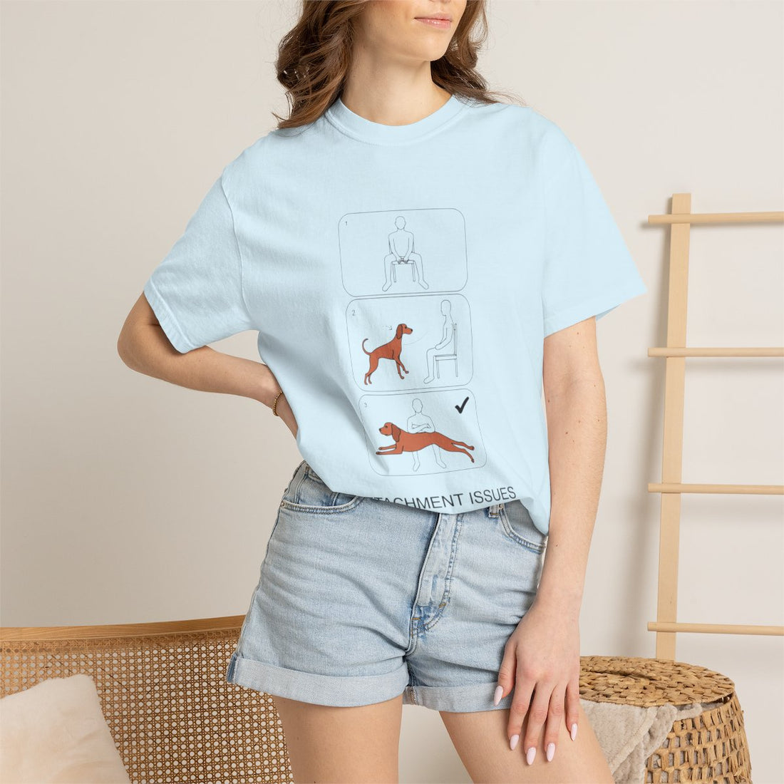 Chambray — Lifestyle | Vizsla 'Attachment Issues' Garment-Dyed Tee