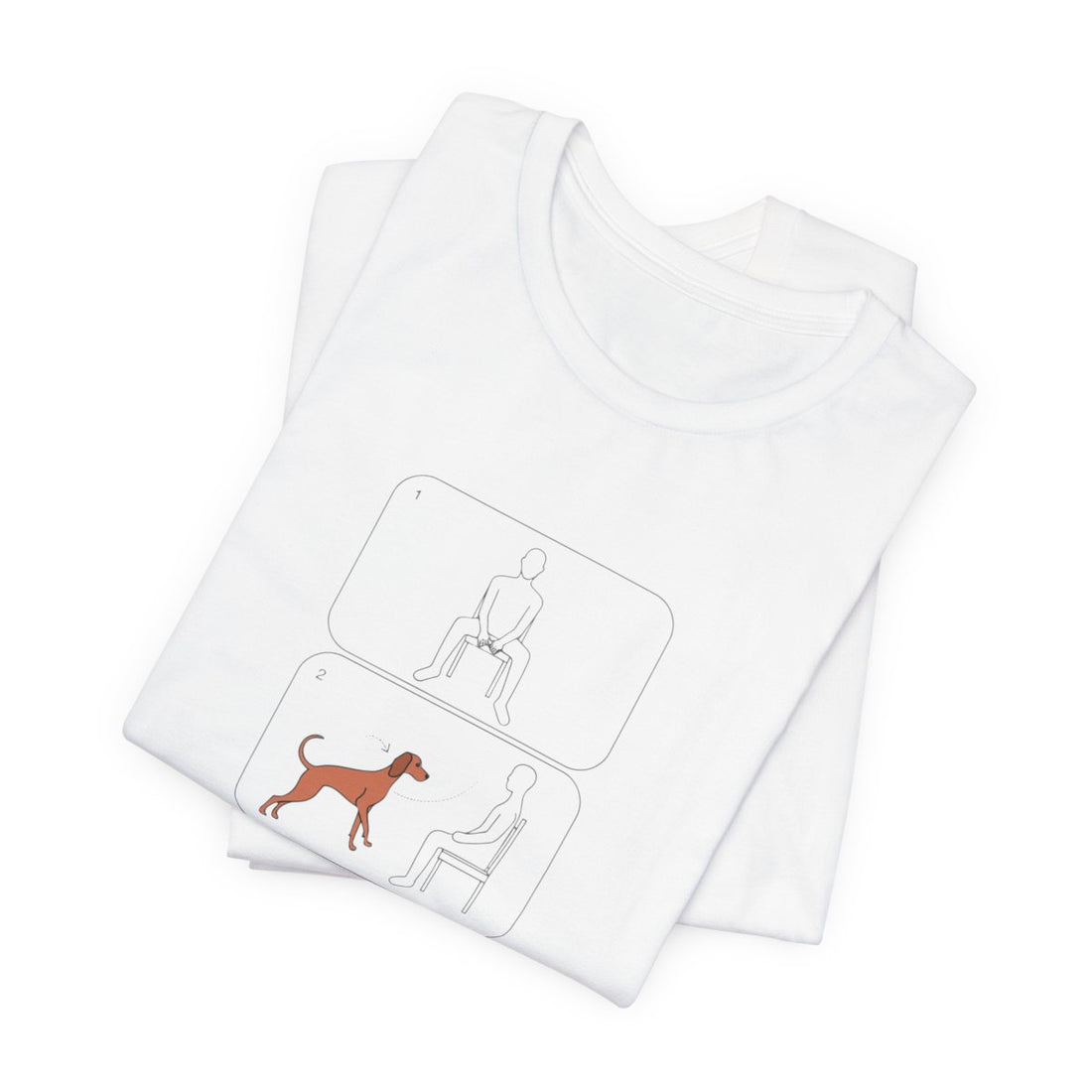 White — Folded | Vizsla 'Attachment Issues' Tee