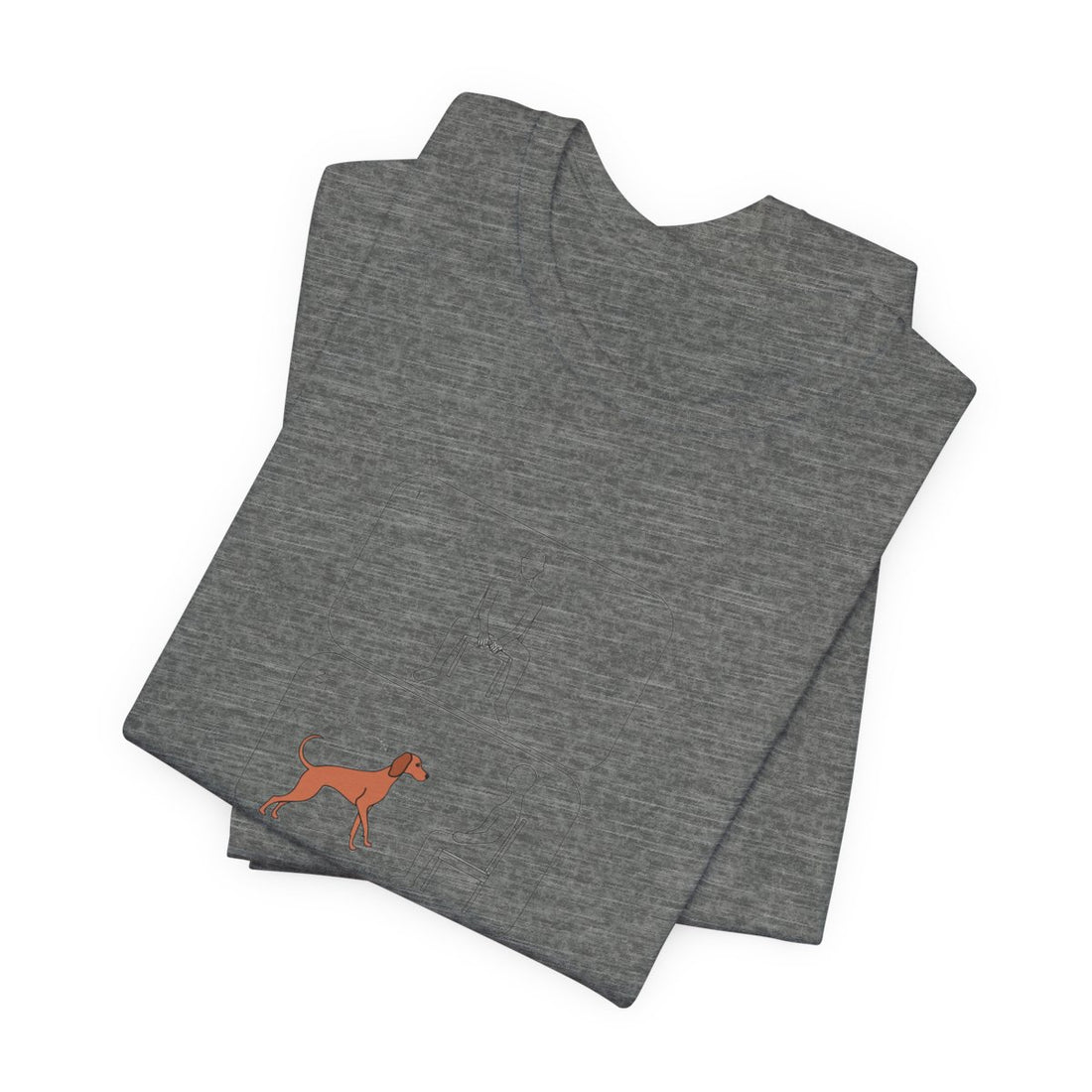 Deep Heather — Folded | Vizsla 'Attachment Issues' Tee