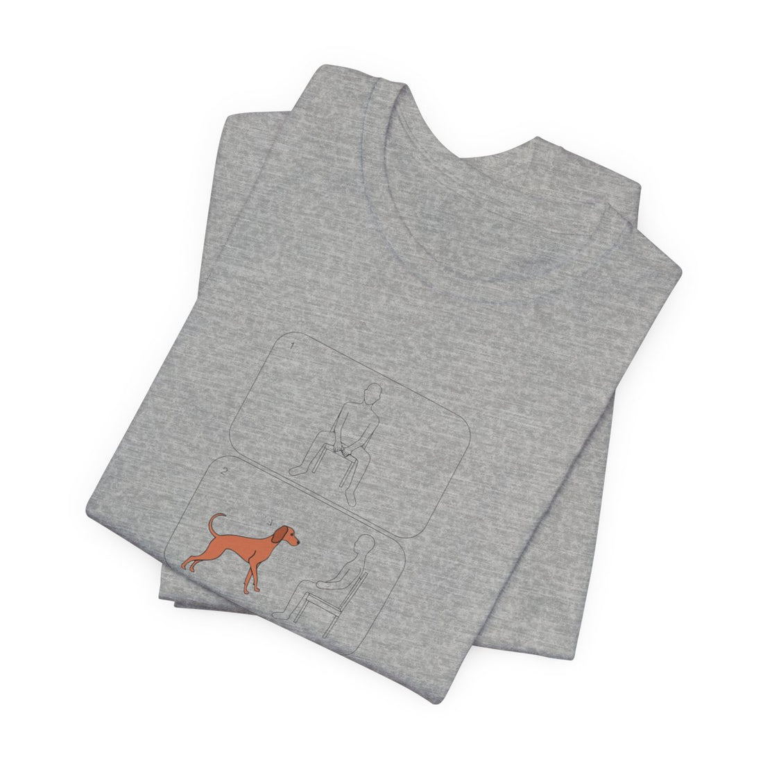 Athletic Heather — Folded | Vizsla 'Attachment Issues' Tee