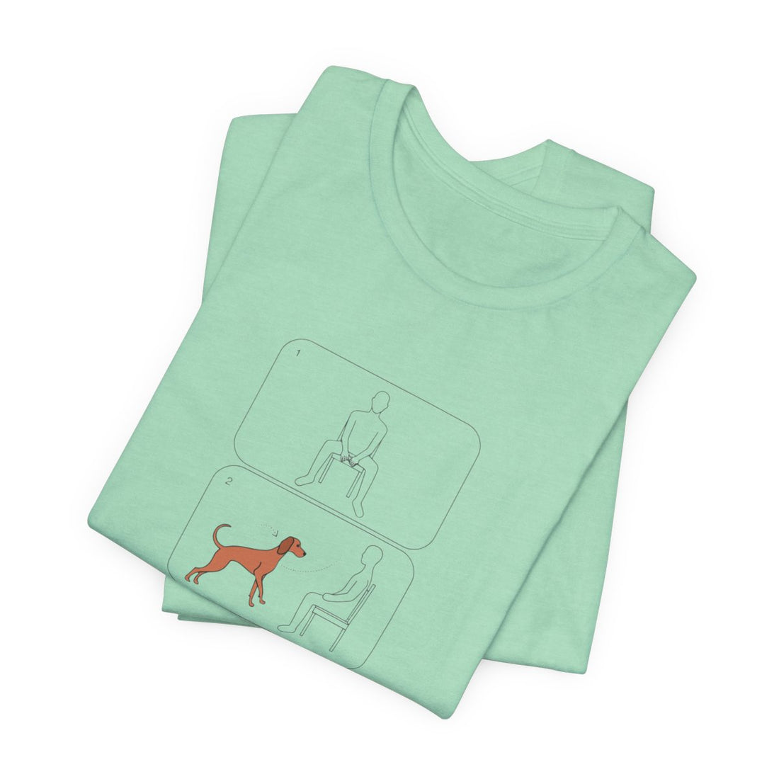 Heather Mint — Folded | Vizsla 'Attachment Issues' Tee