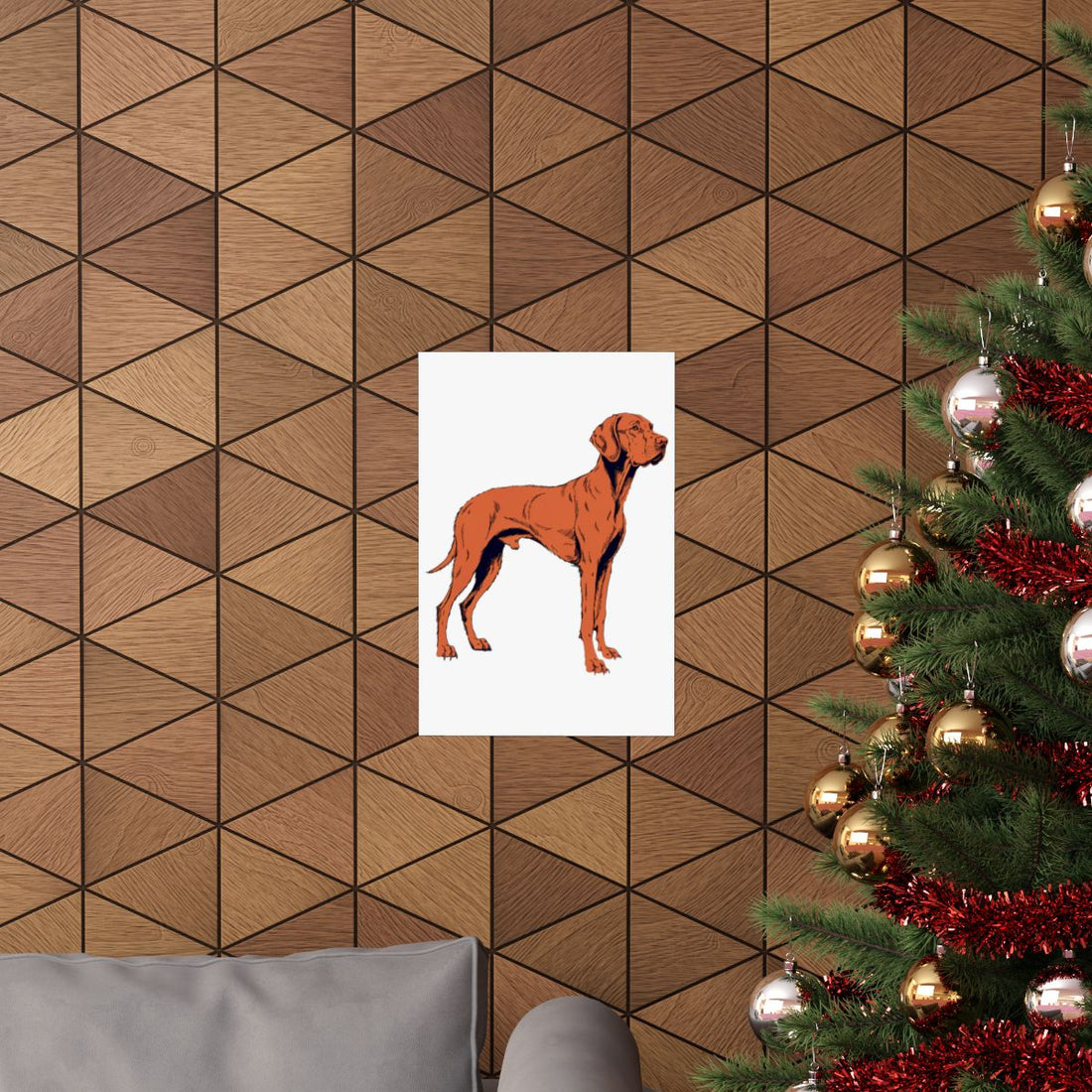 12″ x 18″ — Lifestyle | Vizsla Velcro Department Wall Art Poster