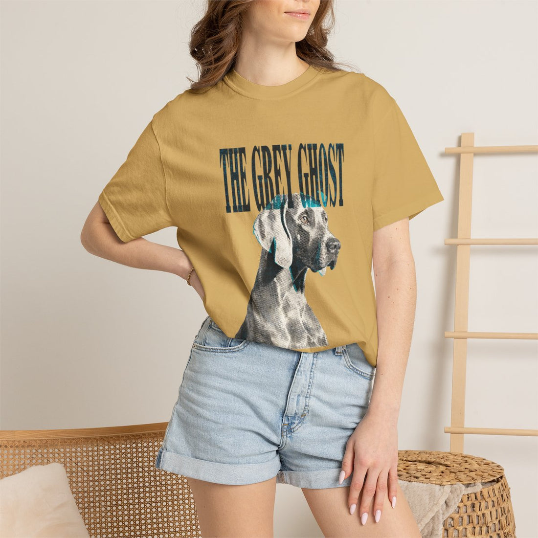 Mustard — Lifestyle | Weimaraner 'The Grey Ghost' Garment-Dyed Tee