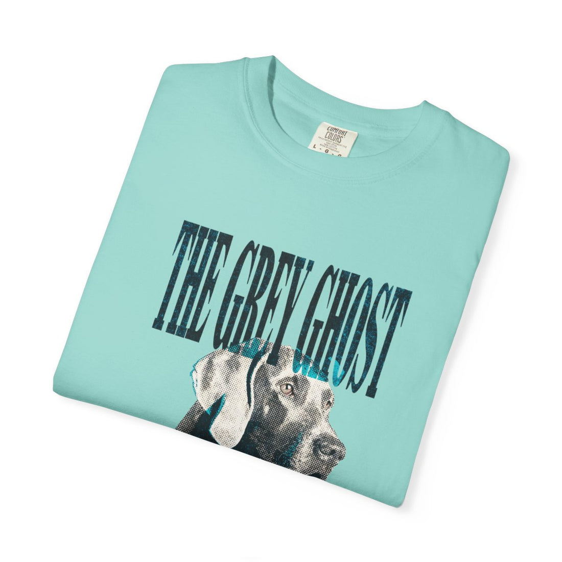 Chalky Mint — Folded | Weimaraner 'The Grey Ghost' Garment-Dyed Tee