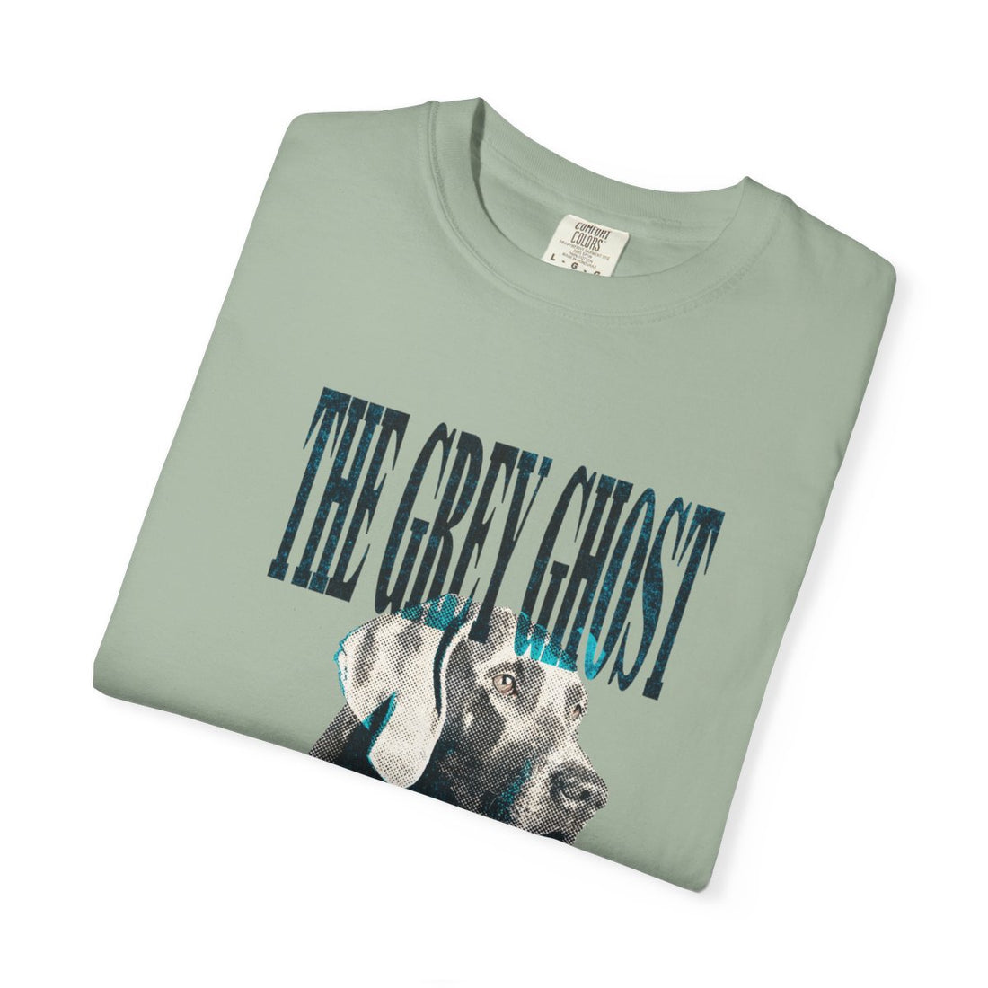 Bay — Folded | Weimaraner 'The Grey Ghost' Garment-Dyed Tee