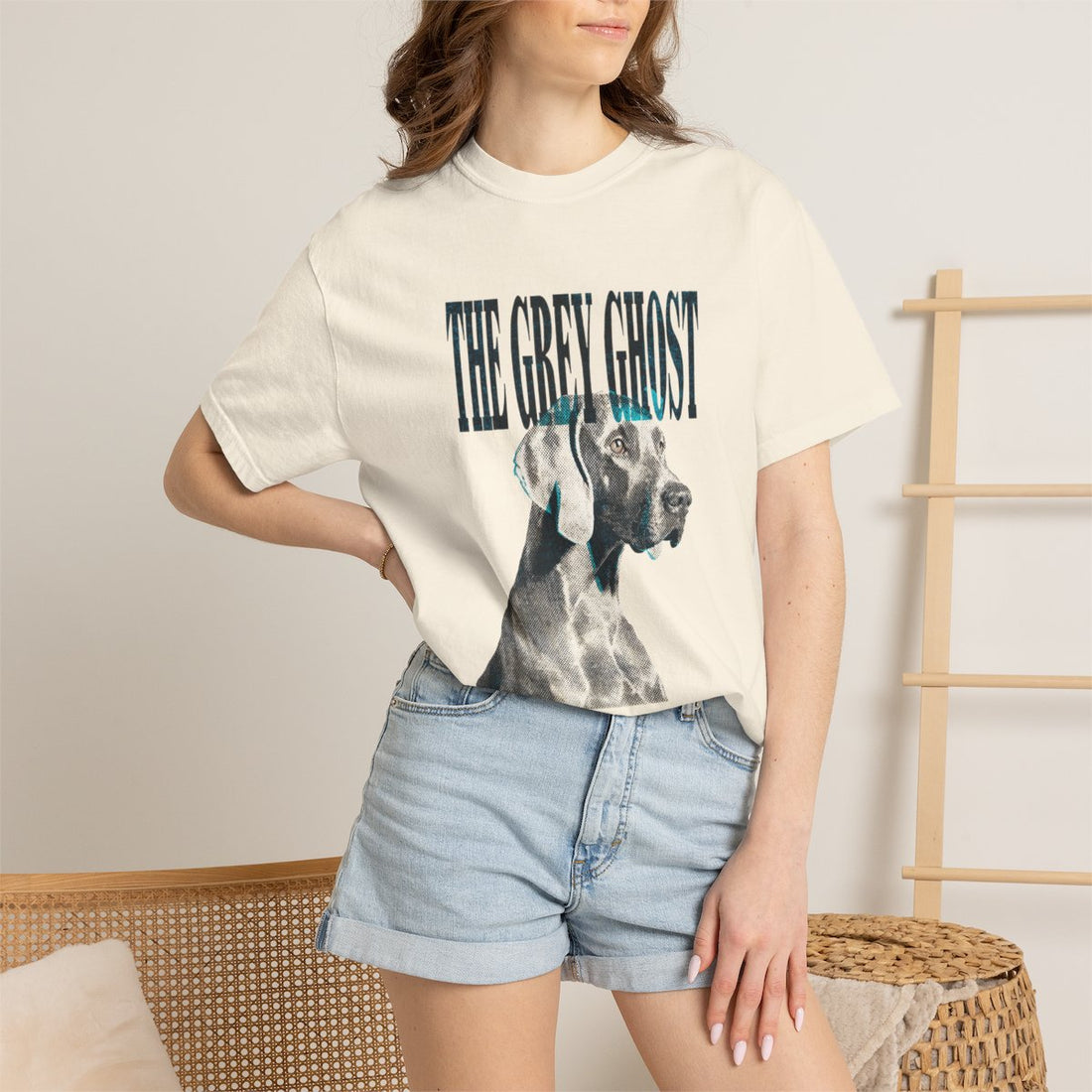 Ivory — Lifestyle | Weimaraner 'The Grey Ghost' Garment-Dyed Tee