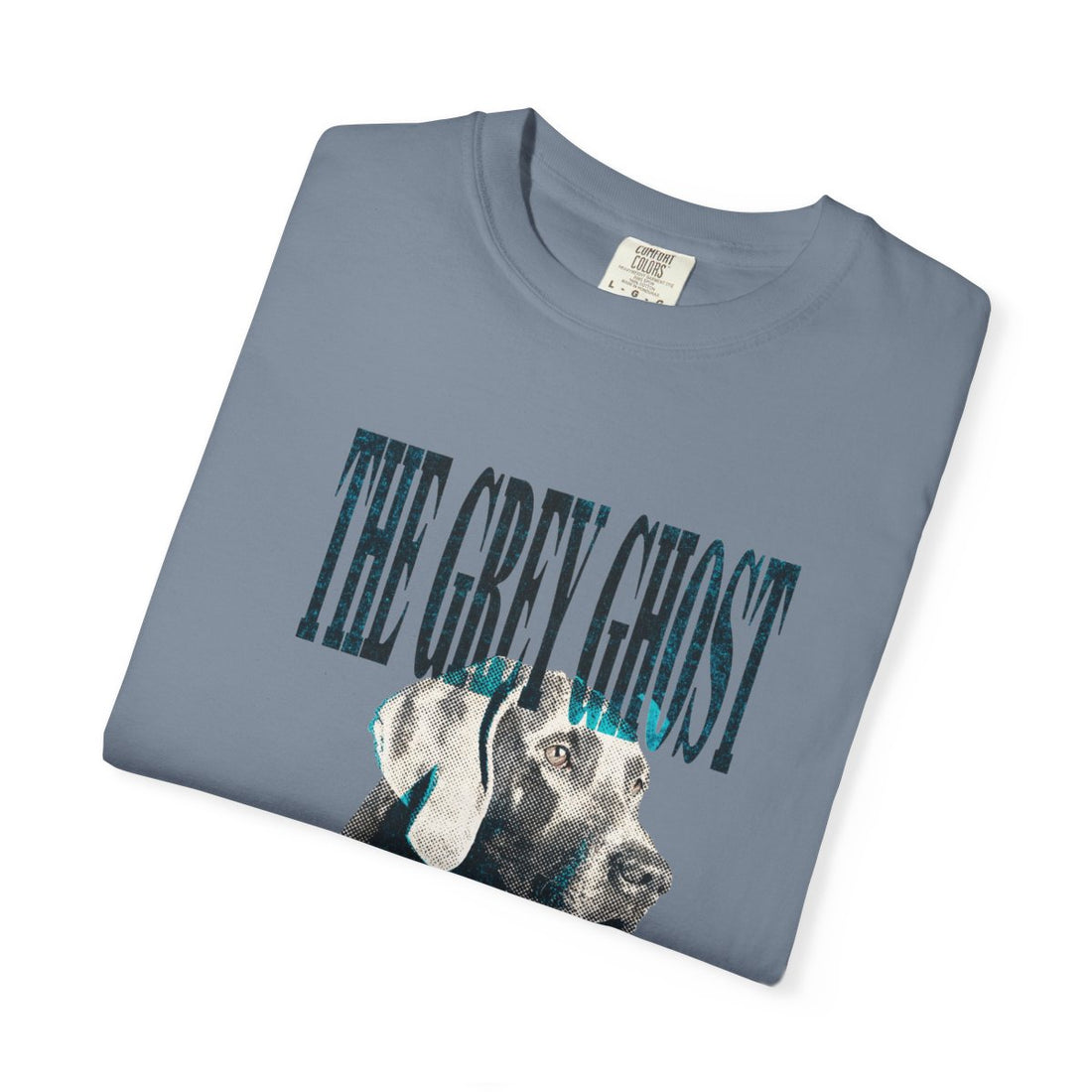 Blue Jean — Folded | Weimaraner 'The Grey Ghost' Garment-Dyed Tee