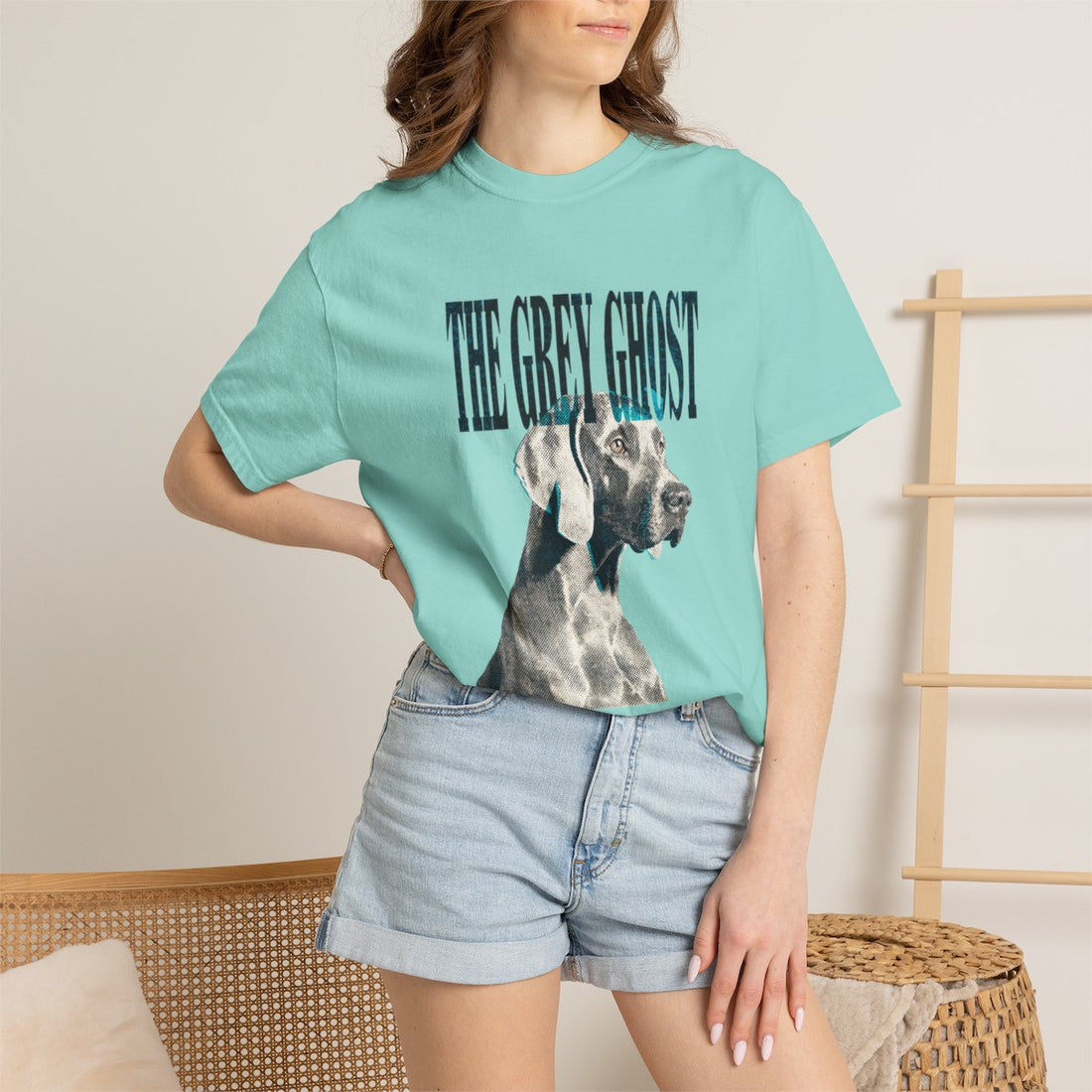 Chalky Mint — Lifestyle | Weimaraner 'The Grey Ghost' Garment-Dyed Tee