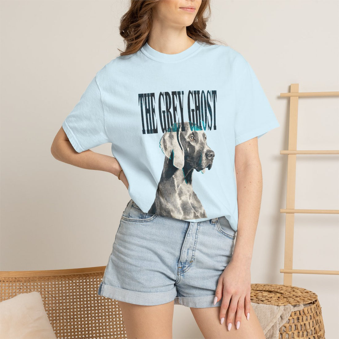 Chambray — Lifestyle | Weimaraner 'The Grey Ghost' Garment-Dyed Tee