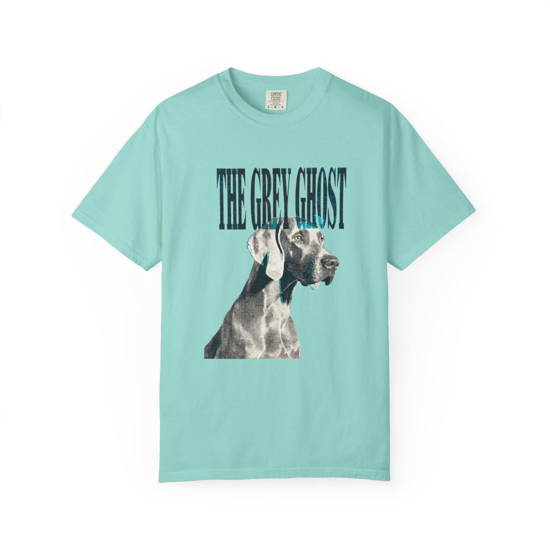 Chalky Mint — Front | Weimaraner 'The Grey Ghost' Garment-Dyed Tee