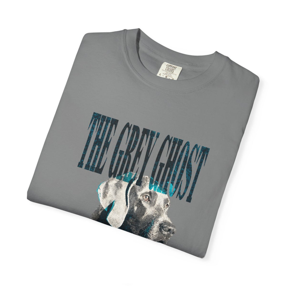 Grey — Folded | Weimaraner 'The Grey Ghost' Garment-Dyed Tee