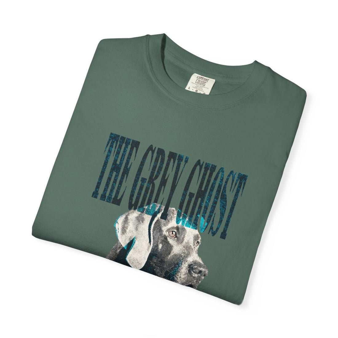 Blue Spruce — Folded | Weimaraner 'The Grey Ghost' Garment-Dyed Tee