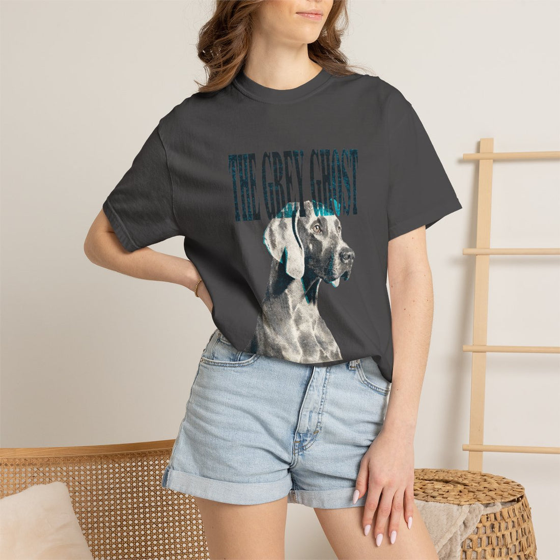 Graphite — Lifestyle | Weimaraner 'The Grey Ghost' Garment-Dyed Tee