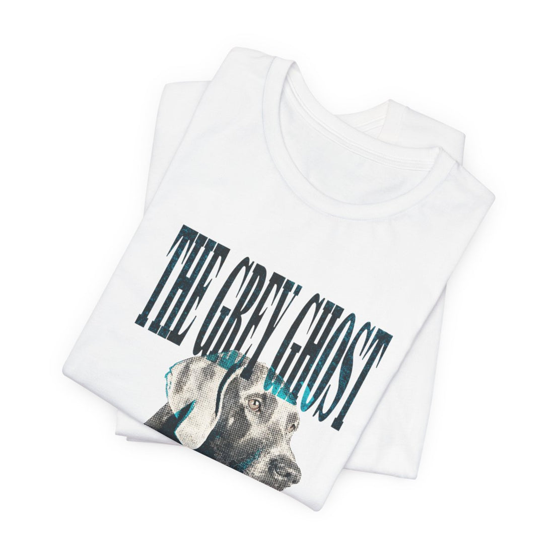 White — Folded | Weimaraner 'The Grey Ghost' Tee