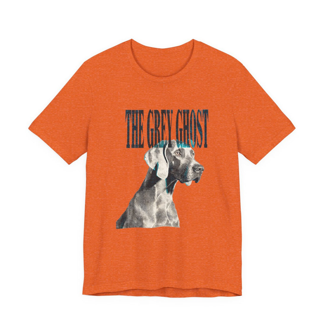 Heather Orange — Front | Weimaraner 'The Grey Ghost' Tee
