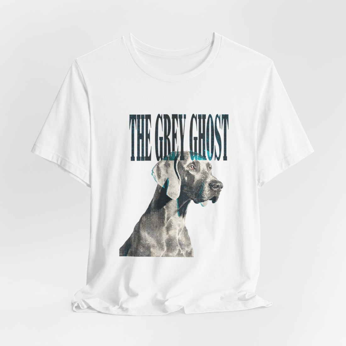 White — Hanging | Weimaraner 'The Grey Ghost' Tee