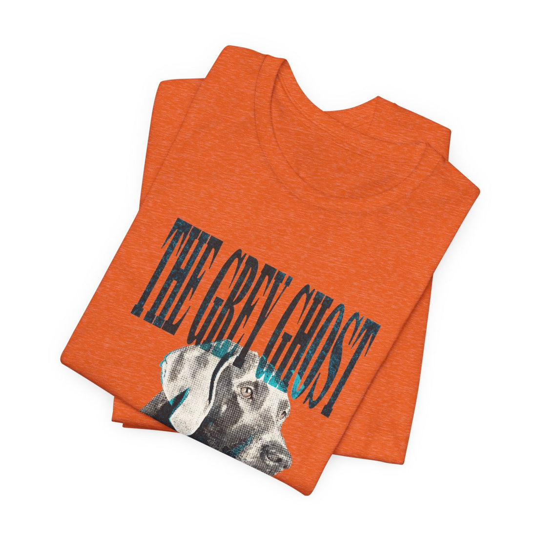 Heather Orange — Folded | Weimaraner 'The Grey Ghost' Tee
