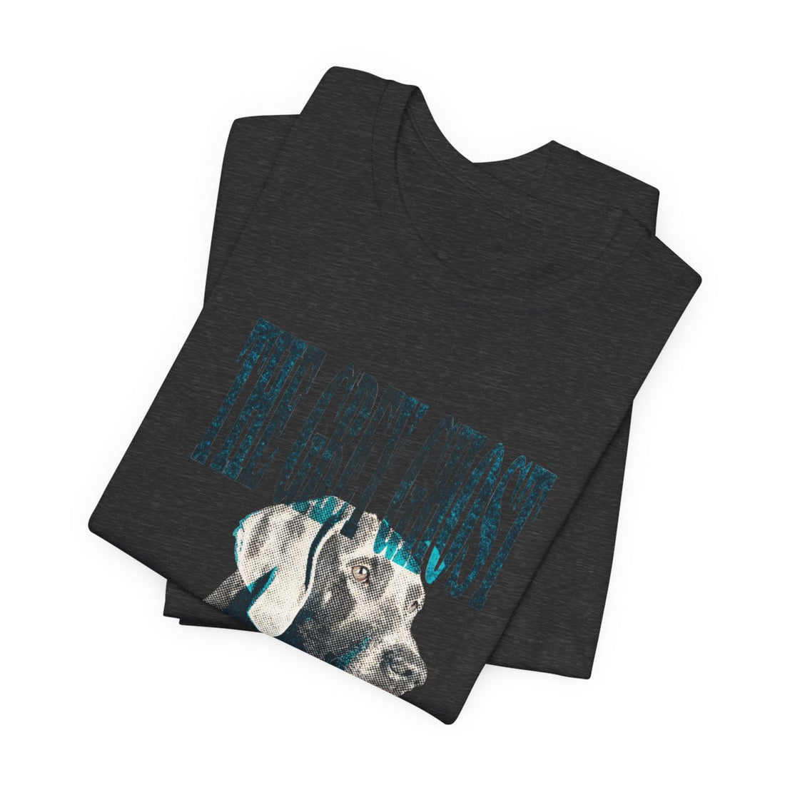 Dark Grey Heather — Folded | Weimaraner 'The Grey Ghost' Tee