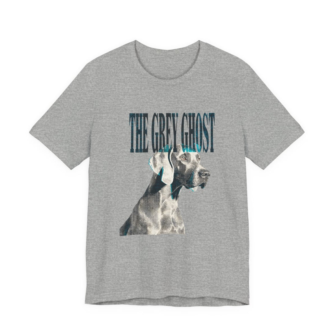 Athletic Heather — Front | Weimaraner 'The Grey Ghost' Tee