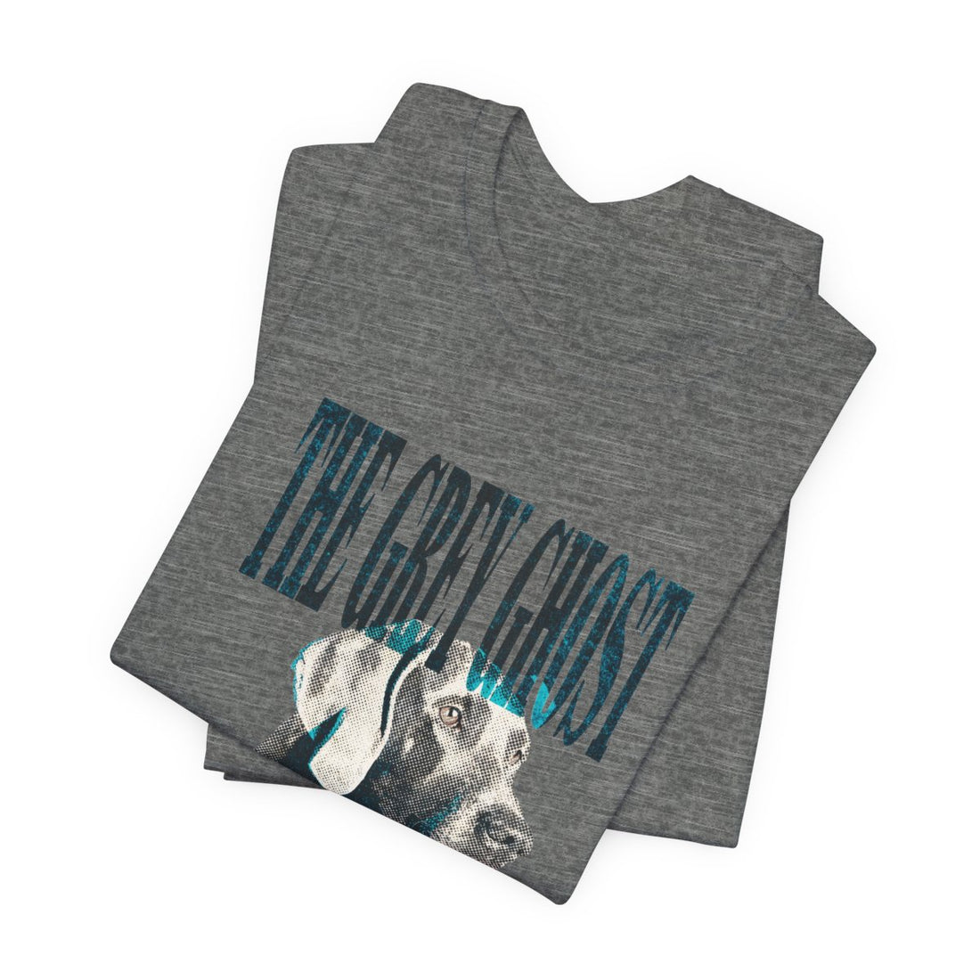 Deep Heather — Folded | Weimaraner 'The Grey Ghost' Tee