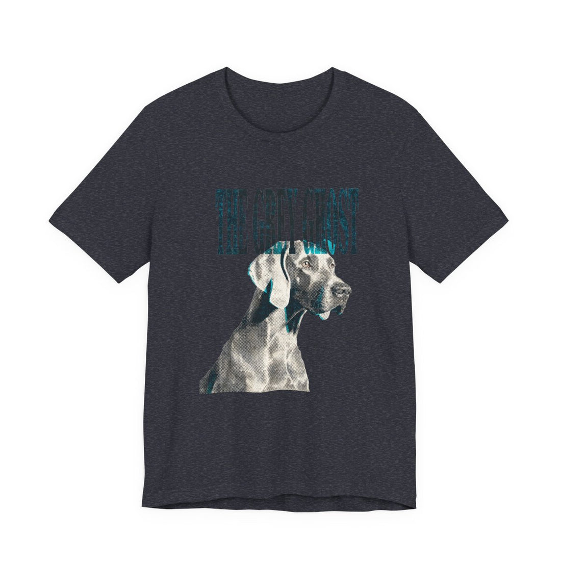 Heather Navy — Front | Weimaraner 'The Grey Ghost' Tee