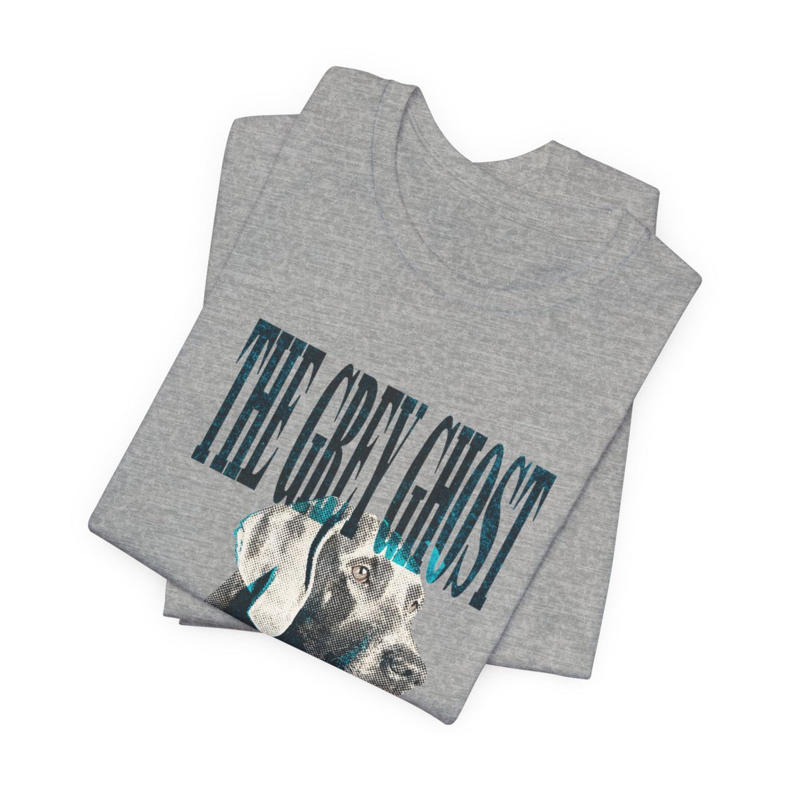Athletic Heather — Folded | Weimaraner 'The Grey Ghost' Tee