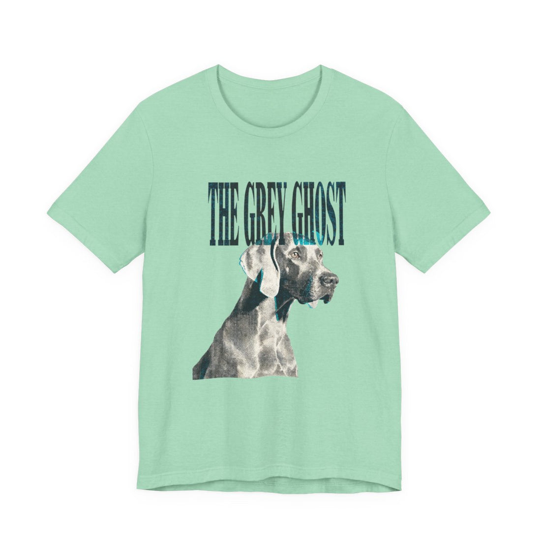 Heather Mint — Front | Weimaraner 'The Grey Ghost' Tee