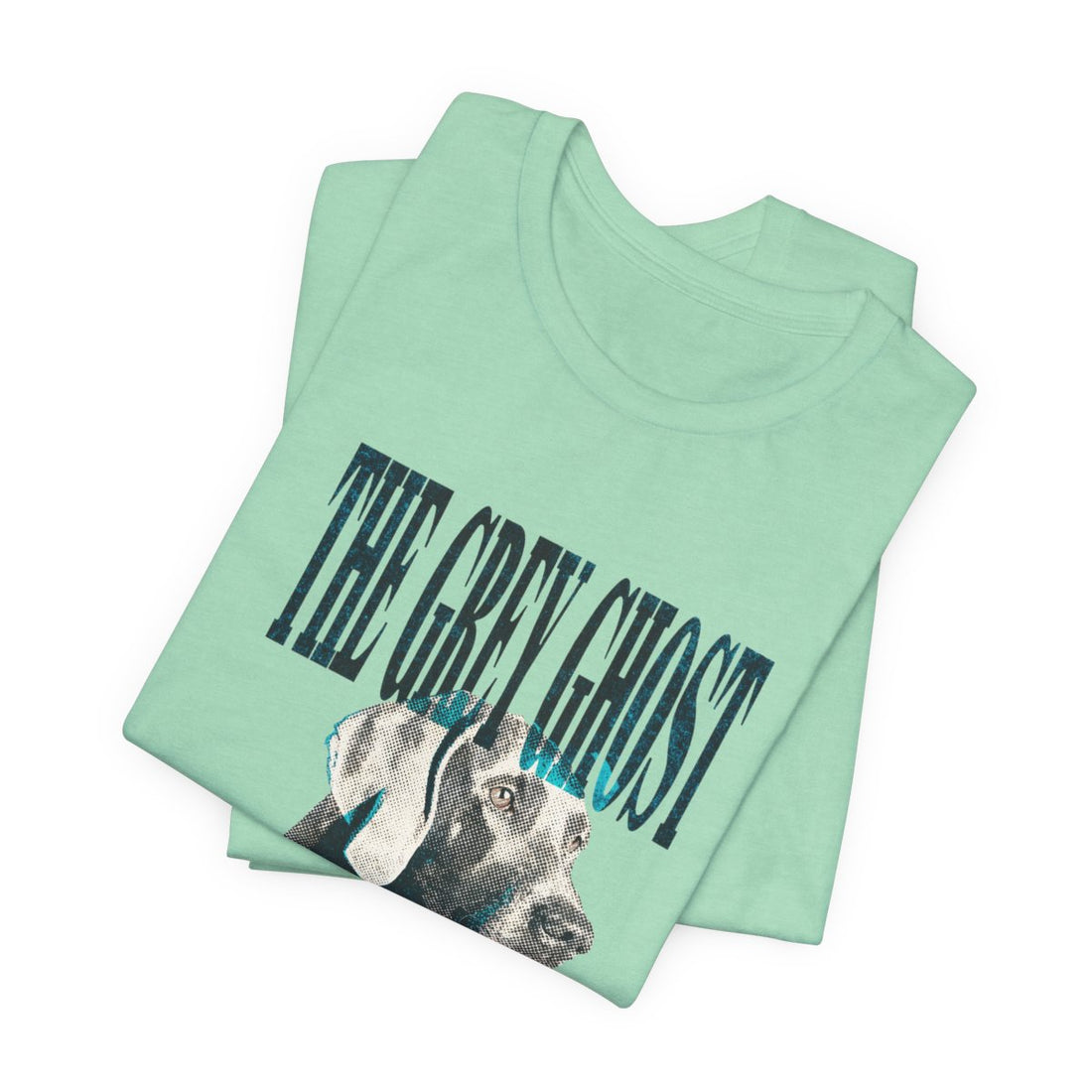 Heather Mint — Folded | Weimaraner 'The Grey Ghost' Tee
