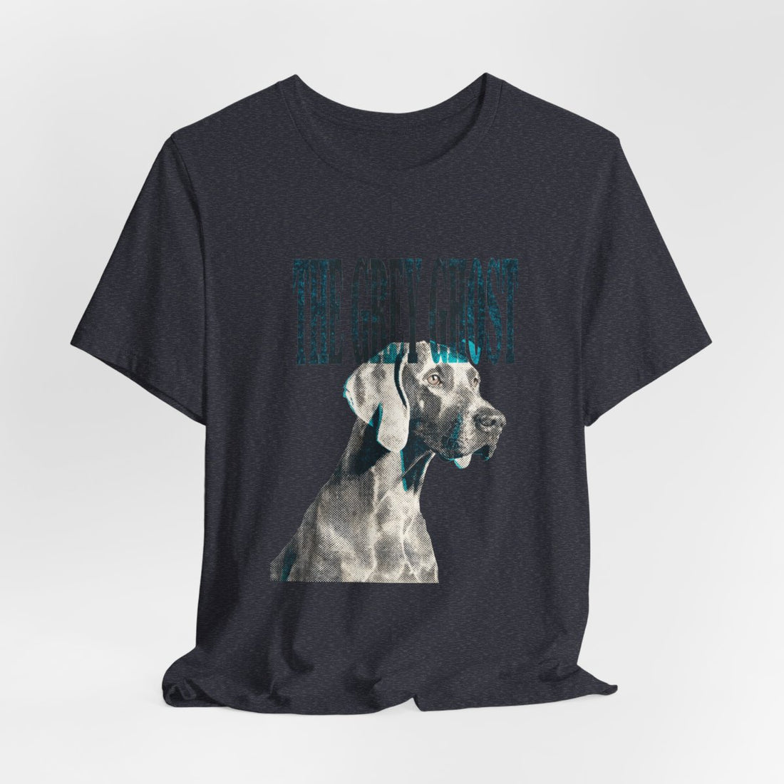 Heather Navy — Hanging | Weimaraner 'The Grey Ghost' Tee