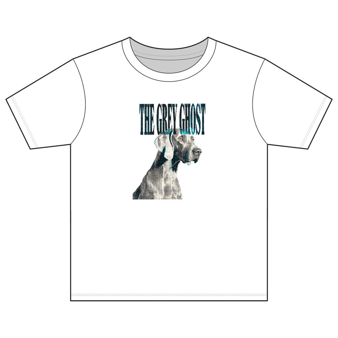 White — Front | Weimaraner 'The Grey Ghost' Youth Tee
