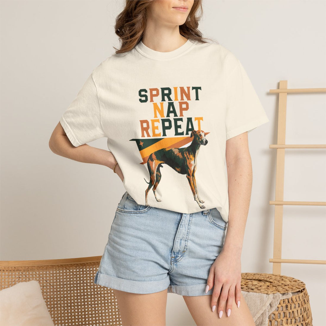 Ivory — Lifestyle | Whippet 'Sprint Nap Repeat' Garment-Dyed Tee