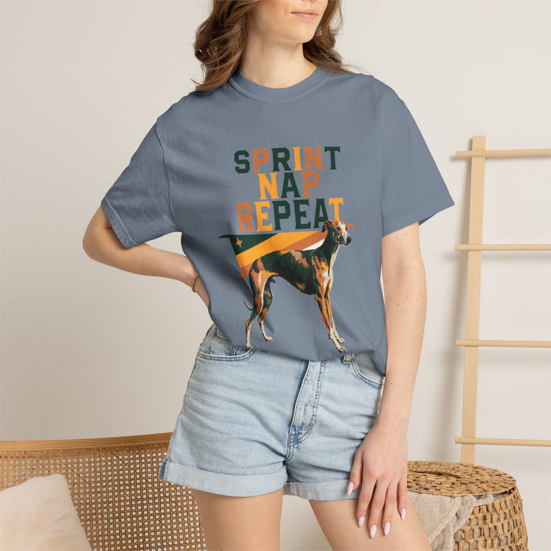 Blue Jean — Lifestyle | Whippet 'Sprint Nap Repeat' Garment-Dyed Tee