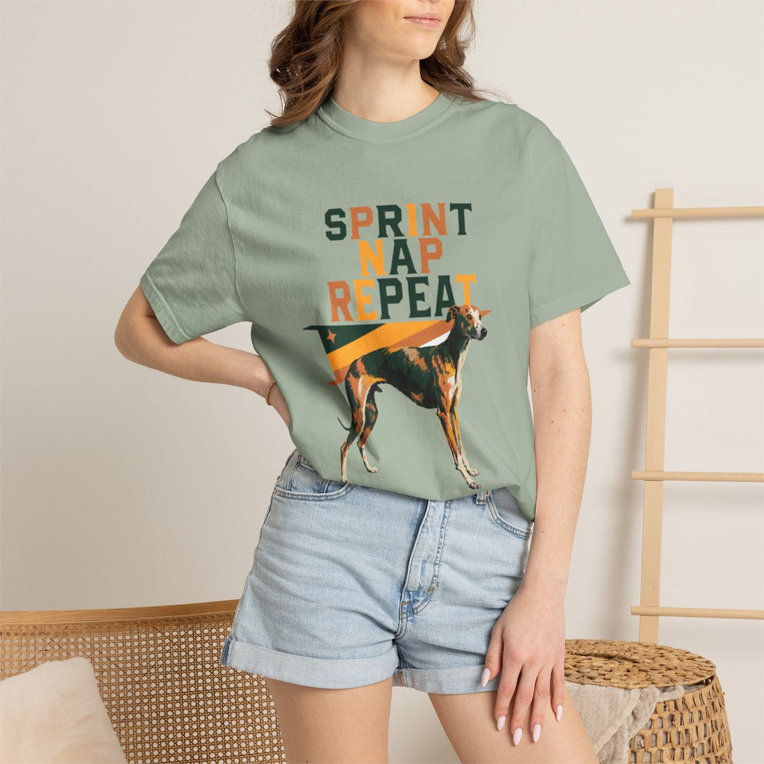 Bay — Lifestyle | Whippet 'Sprint Nap Repeat' Garment-Dyed Tee