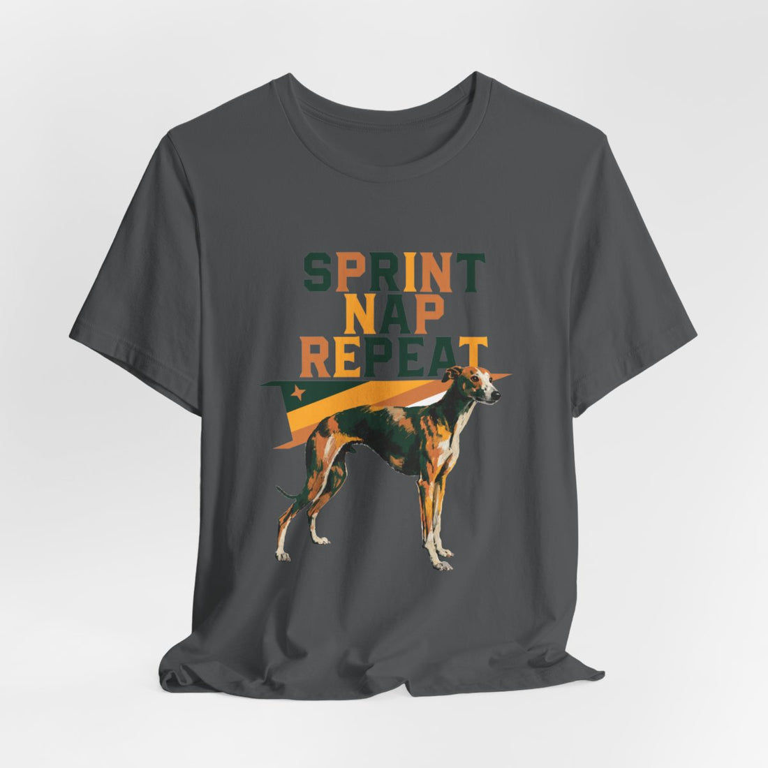Asphalt — Hanging | Whippet 'Sprint Nap Repeat' Tee