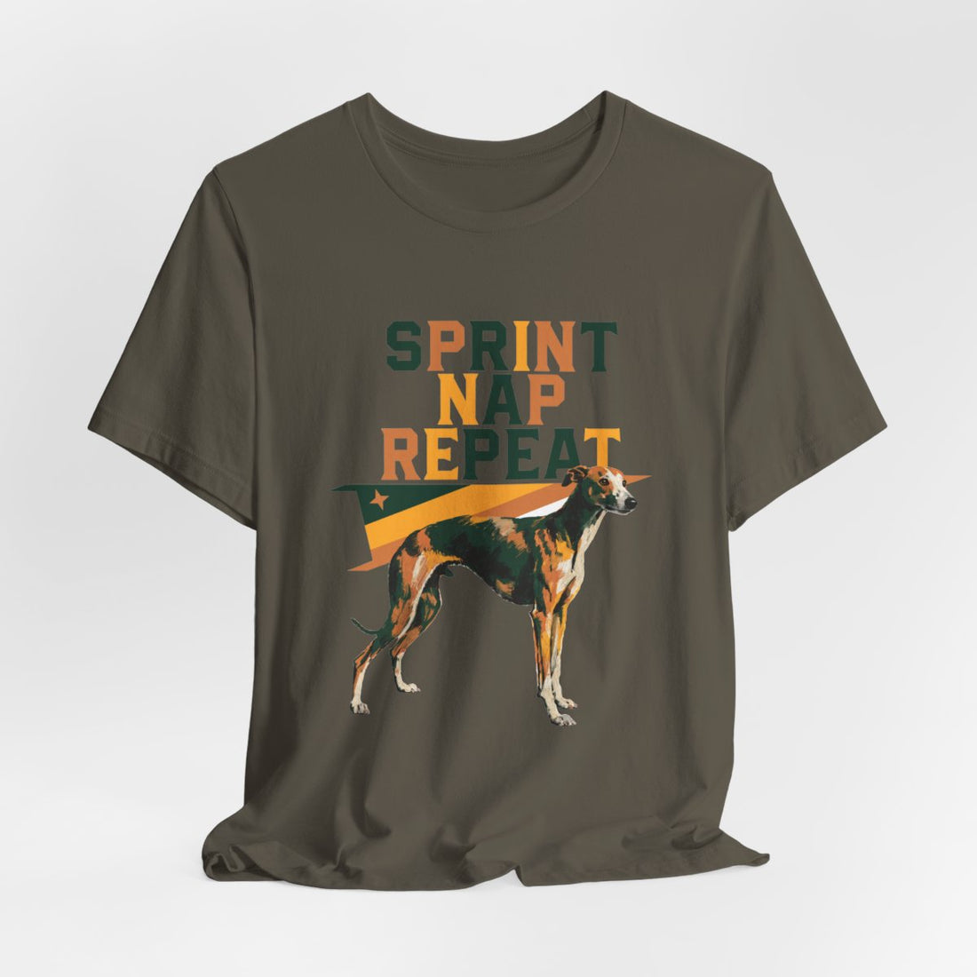Army — Hanging | Whippet 'Sprint Nap Repeat' Tee